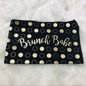 Brunch Babe Makeup Cosmetic Travel Makeup Toiletries Stash Bag